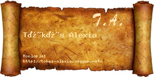 Tőkés Alexia névjegykártya